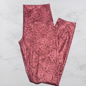 Lululemon High Times Pant/Leggings in Posey Rose Burgundy leggings 4